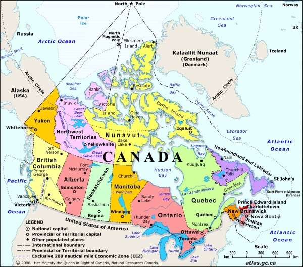 Canad map